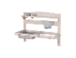 Roba houten kinderkeuken met gootsteen en planken.