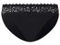 Culotte noire avec dentelle à la taille