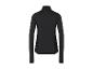 Sweat-shirt à col montant noir pour femme.