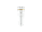 Een wit Cien Beauty elektrisch scheerapparaat met gouden accenten.