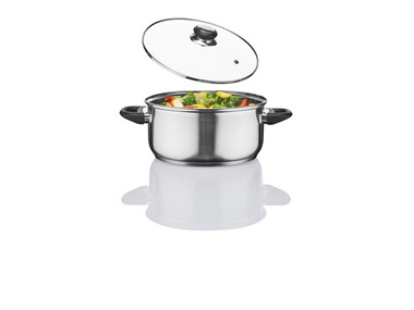 ERNESTO® Faitout en acier inoxydable, contenu 4,6 L