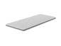 Un matelas blanc avec un motif ondulé.
