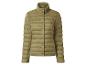 Doudoune légère femme vert olive avec col montant et boutons-pression