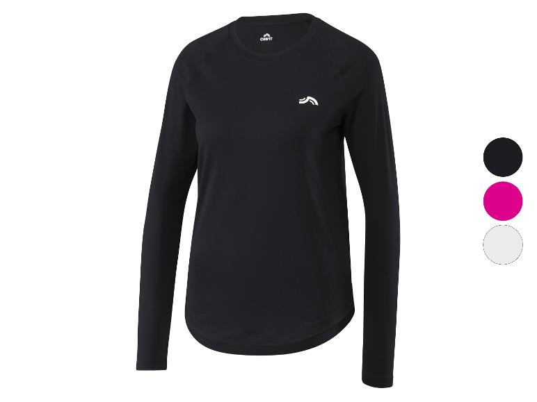 Zwart Crivit sportshirt met lange mouwen voor dames