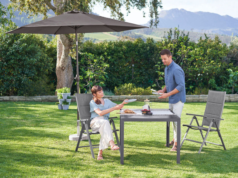 Aller en mode plein écran LIVARNO home Table de jardin en aluminium »Toronto«, plateau réversible - Photo 7