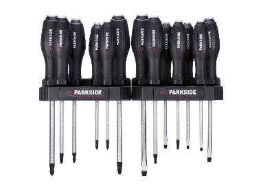PARKSIDE PERFORMANCE® Set de tournevis à burin, 15 pièces