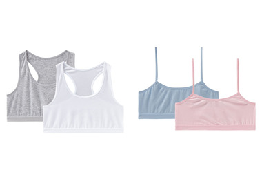 pepperts!® Set van 2 bustiers van een katoenmix