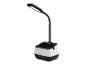 Lampe de bureau avec chargeur de téléphone intégré.