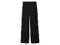 Pantalon noir à jambes larges en tissu texturé.