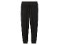 Pantalon de jogging noir en polaire avec cordon de serrage à la taille et poignets côtelés.