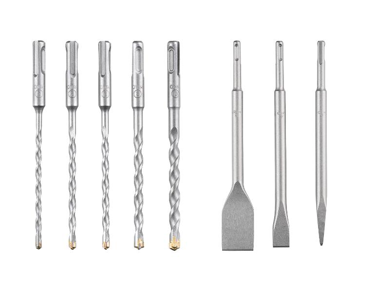 SDS hamerboor- en beitelset, inclusief boren van 5, 6, 8 en 10 mm