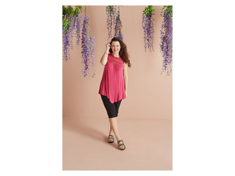 Ga naar volledige schermweergave: esmara® Losse capri broek van een katoenmix - afbeelding 7