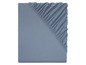 Un drap housse bleu