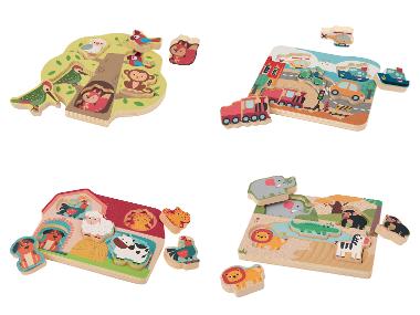 Puzzle sonore en bois, 6 pièces lupilu®