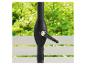 Zwarte parasol met handmatige bediening