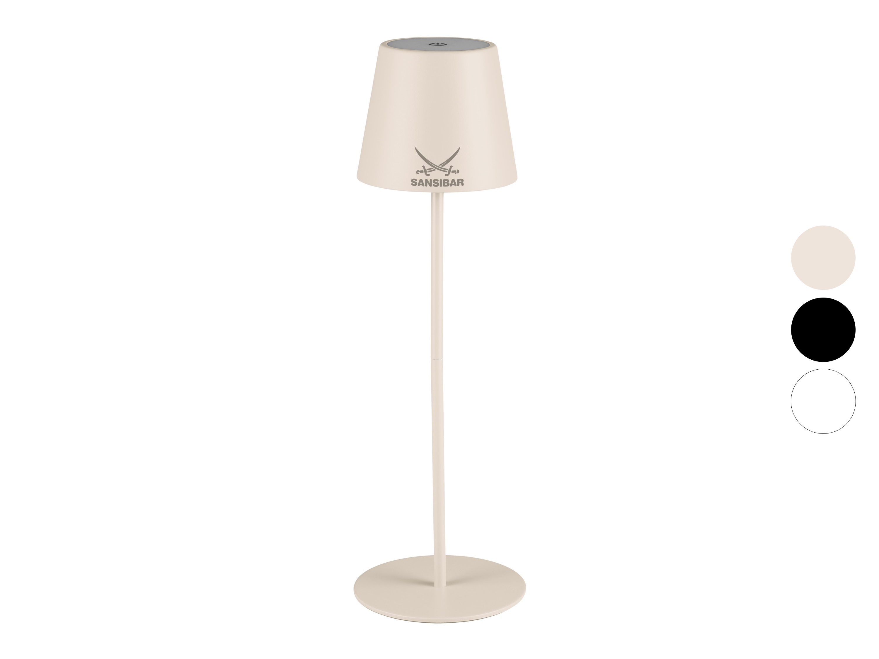 LED-accutafellamp met touchdimmer SANSIBAR