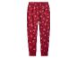 Rode pyjamabroek met sneeuwvlokkenprint