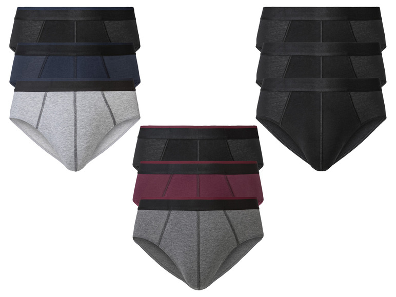 Ga naar volledige schermweergave: LIVERGY® Set van 3 slips van een katoenmix - afbeelding 1