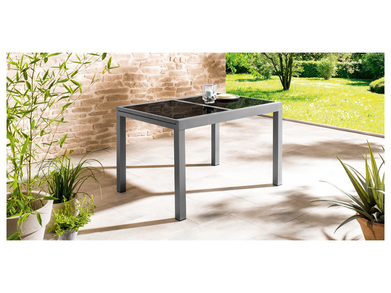 Aller en mode plein écran Table de jardin en aluminium gris extensible LIVARNO home Houston - Photo 10
