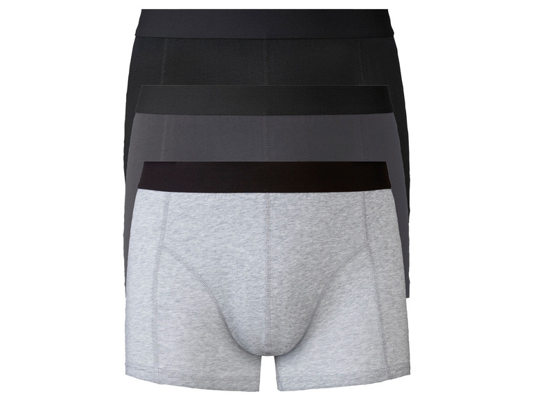 Ga naar volledige schermweergave: LIVERGY® Set van 3 boxers van een katoenmix - afbeelding 2