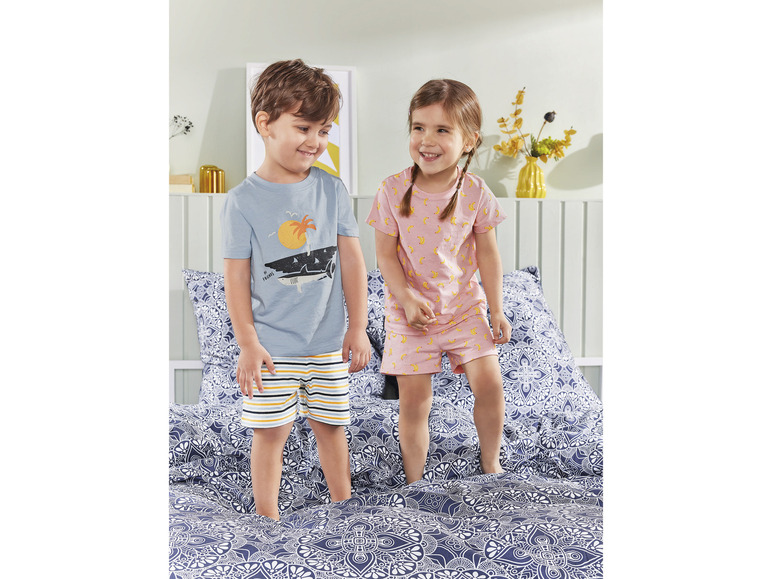 Aller en mode plein écran lupilu® Pyjama court pour enfant en pur coton bio - Photo 3