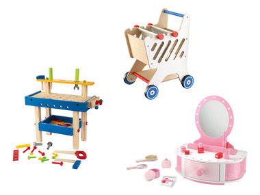 Table de maquillage, établi ou chariot de supermarché en bois Playtive
