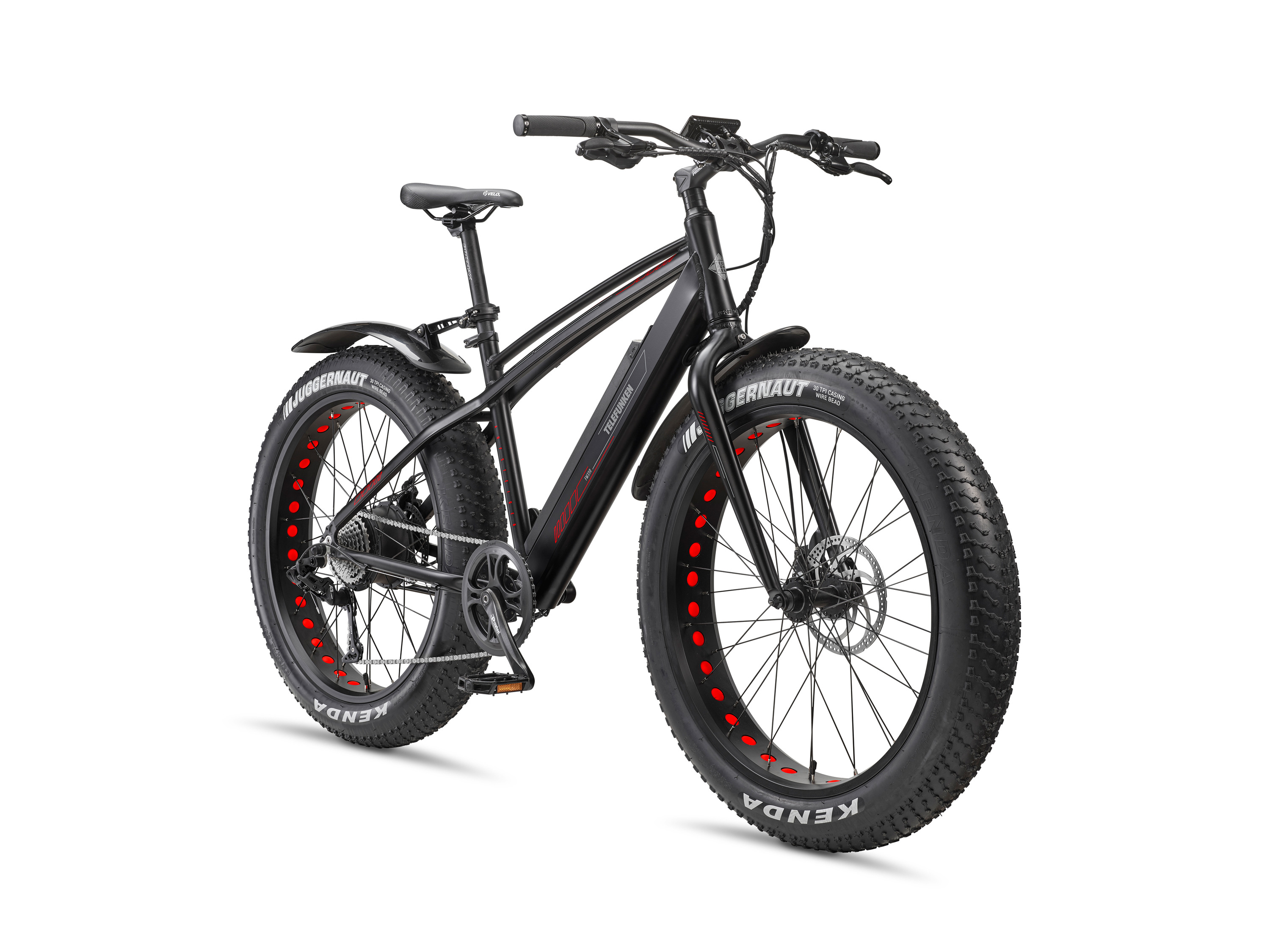 TELEFUNKEN E-bike Fatbike FM350 26 inch zwart