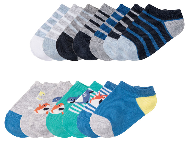Aller en mode plein écran lupilu® Set de 7 paires de socquettes en un mélange de coton - Photo 1