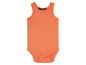 Un body bébé orange de la marque 'up2u'.