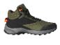 Hoge wandelschoenen, olijfgroen en zwart.