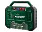 Parkside compressor: draagbare pomp met digitale meter.
