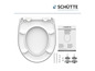 Toiletbril van Duroplast met soft-close van Schütte.