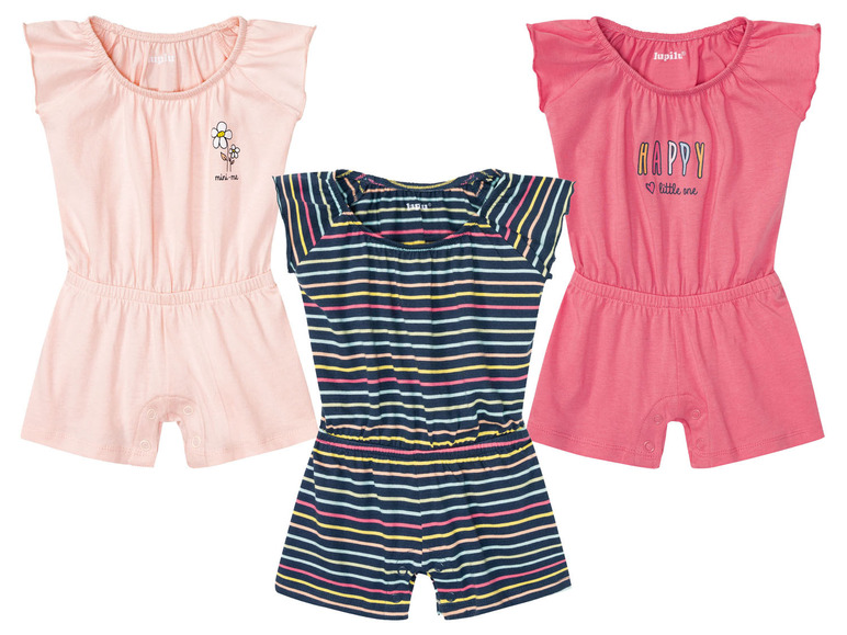 Ga naar volledige schermweergave: lupilu® Biokatoenen jumpsuit voor baby's - afbeelding 1