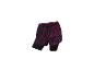 Dubbele hardloopshorts met abstracte roze en zwarte print.