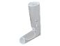 Grijze compressiemanchet voor arm of been met witte bies en twee connectoren
