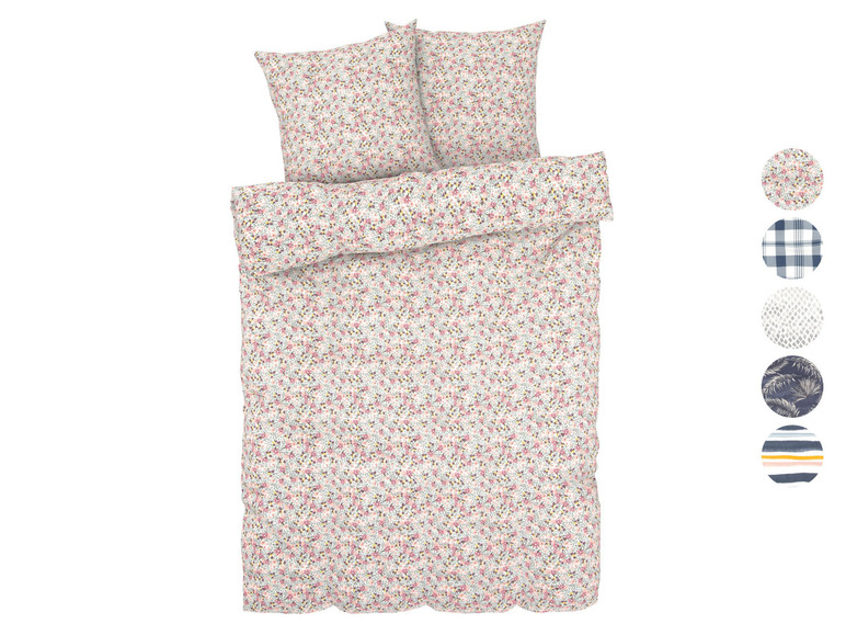 Aller en mode plein écran LIVARNO home Housse de couette en un mélange de coton, 240 x 220 cm - Photo 1