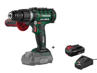 PARKSIDE® Perceuse‑visseuse à percussion 3‑en‑1 20 V PSBSA20 avec batterie et chargeur