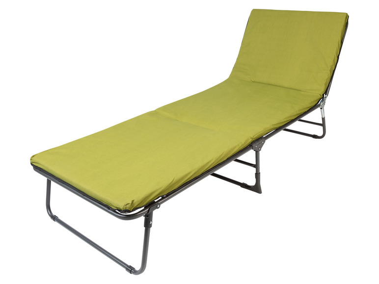 Aller en mode plein écran LIVARNO home Chaise longue en acier, pliable - Photo 1