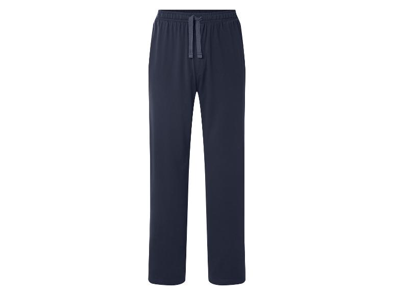 Pantalon de pyjama bleu marine avec cordon de serrage à la taille