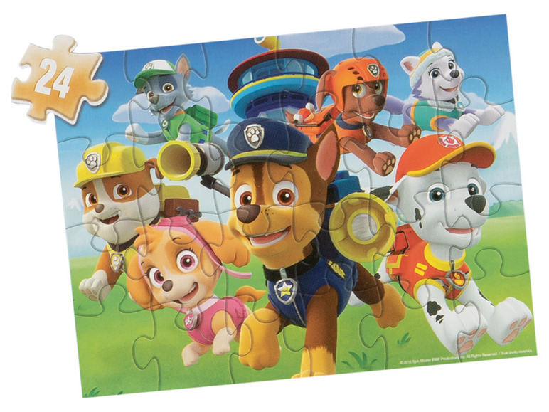 Ga naar volledige schermweergave: Spinmaster 3-in-1 houten puzzel Paw Patrol, 24 stukjes - afbeelding 4