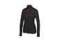 Zwart shirt met lange mouwen en rode rits