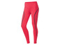 Rode sportleggings met zwarte details.
