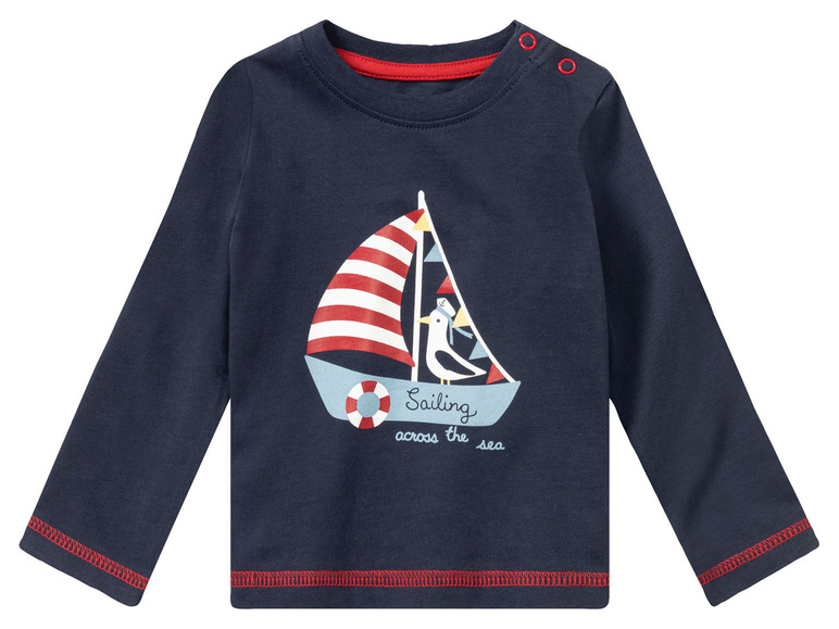 Ga naar volledige schermweergave: lupilu® Set van 3 biokatoenen T-shirts met lange mouwen - afbeelding 22