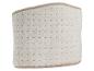 Beige pluche verwarmingsband met een gewatteerd patroon
