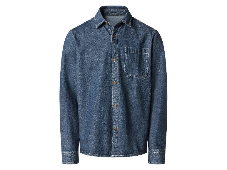 Lange mouwen jeans overhemd voor heren.