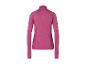 Chemise rose pour femme avec col montant.