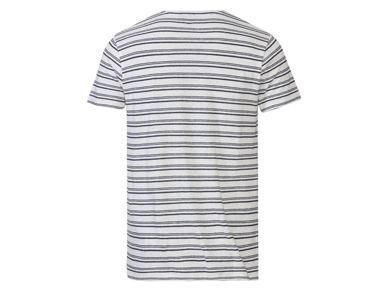 Ga naar volledige schermweergave: LIVERGY® Nauwaansluitend t-shirt van een linnenmix - afbeelding 4