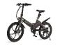 Vélo électrique pliant SachsenRAD gris foncé avec freins à disque et garde-boue