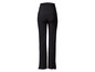Pantalon noir taille haute à texture côtelée.