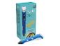 Un stylo 3D Figo3D bleu avec un emballage, incluant six couleurs de filament PLA.